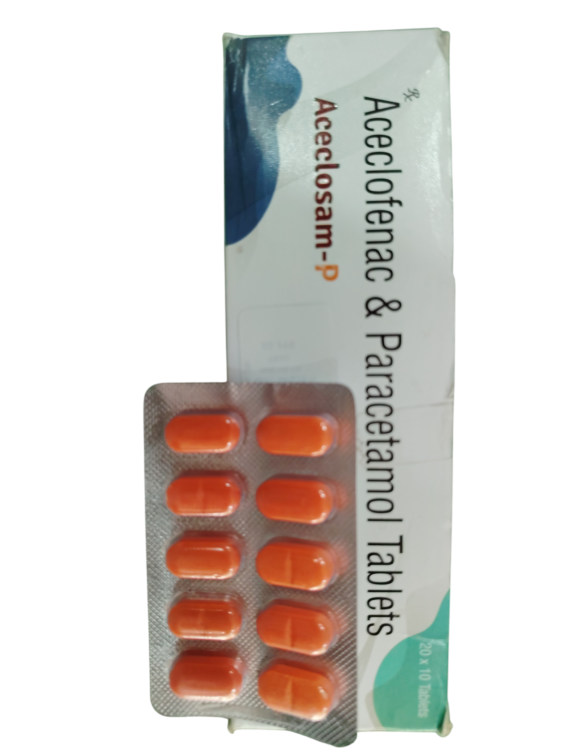Aceclosam-P Tablets – Aceclofenac & Paracetamol - 20 Tablets
