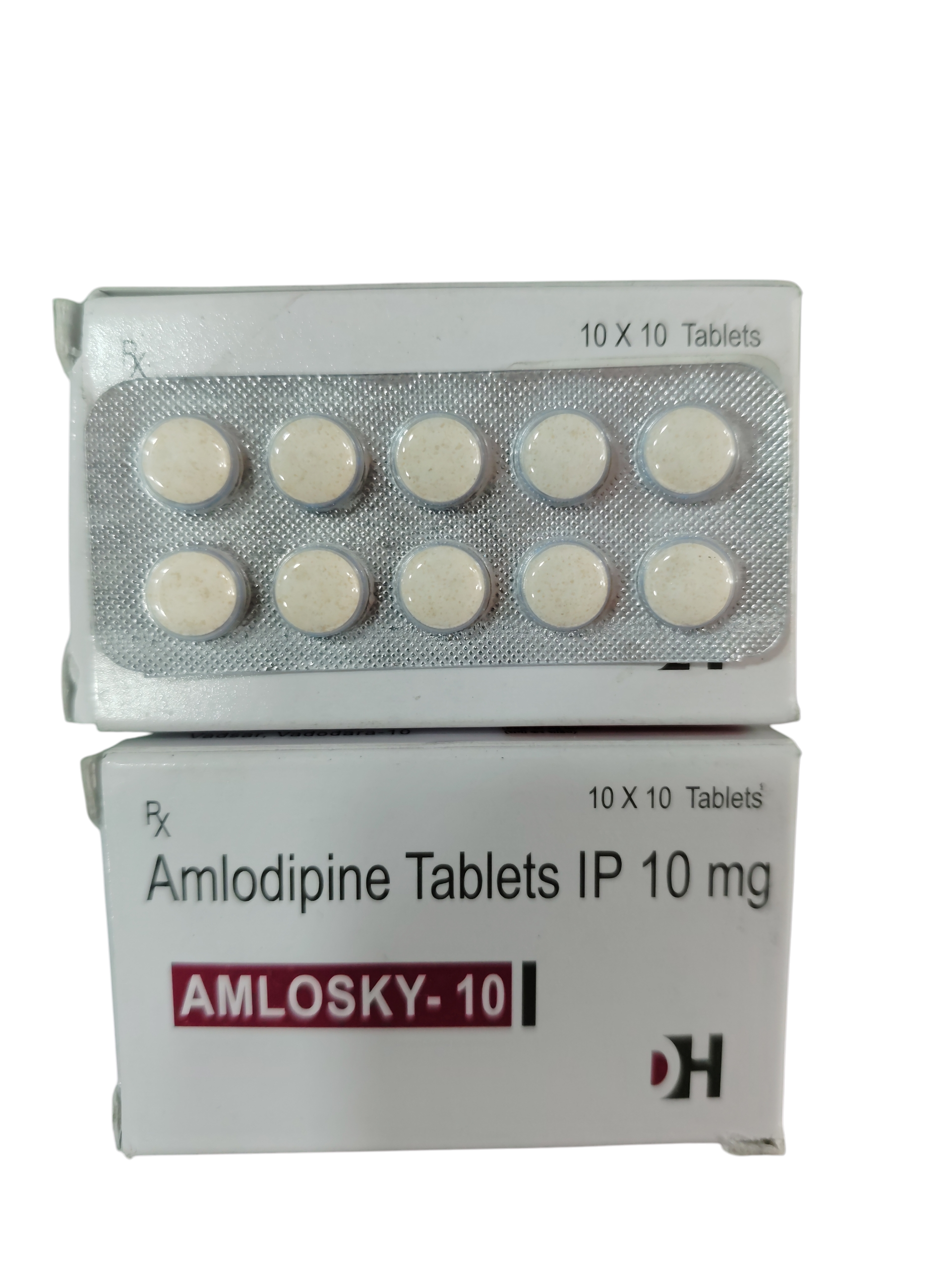Amlodipine Tablets IP 10 mg – AMLOSKY-10 -10 Tablets Strip