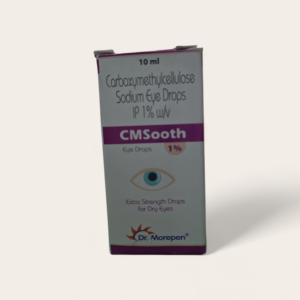 CMSooth Eye Drops 1% – Carboxymethylcellulose Sodium Eye Drops IP 1% w/v (10 ml)