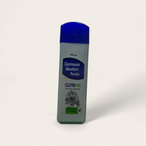 Clotriver Clotrimazole Absorbent Dusting Powder 100 gm - Anti Fungal & Anti Bacterial