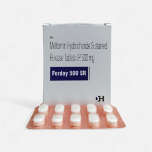 Forday 500 SR (Metformin Hydrochloride Sustained Release Tablets I.P. 500 mg) - 1 x 10 Tablets