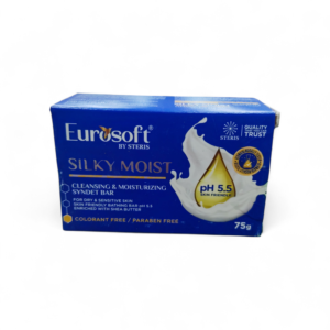 Eurosoft Silky Moist Cleansing & Moisturizing Syndet Bar – pH 5.5 - For Dry & Sensitive Skin -75 g
