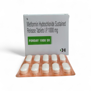 Forday 1000 SR (Metformin Hydrochloride Sustained Release Tablets I.P. 1000 mg)
