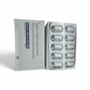 Dapadax VGM 10/100/1000 Tablets – Dapagliflozin, Vildagliptin & Metformin Hydrochloride (SR) - 1 × 10 Tablets