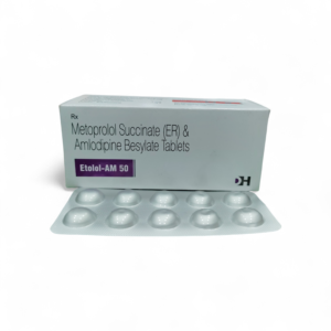 Etolol-AM 50 – Metoprolol Succinate (ER) & Amlodipine Besylate Tablets