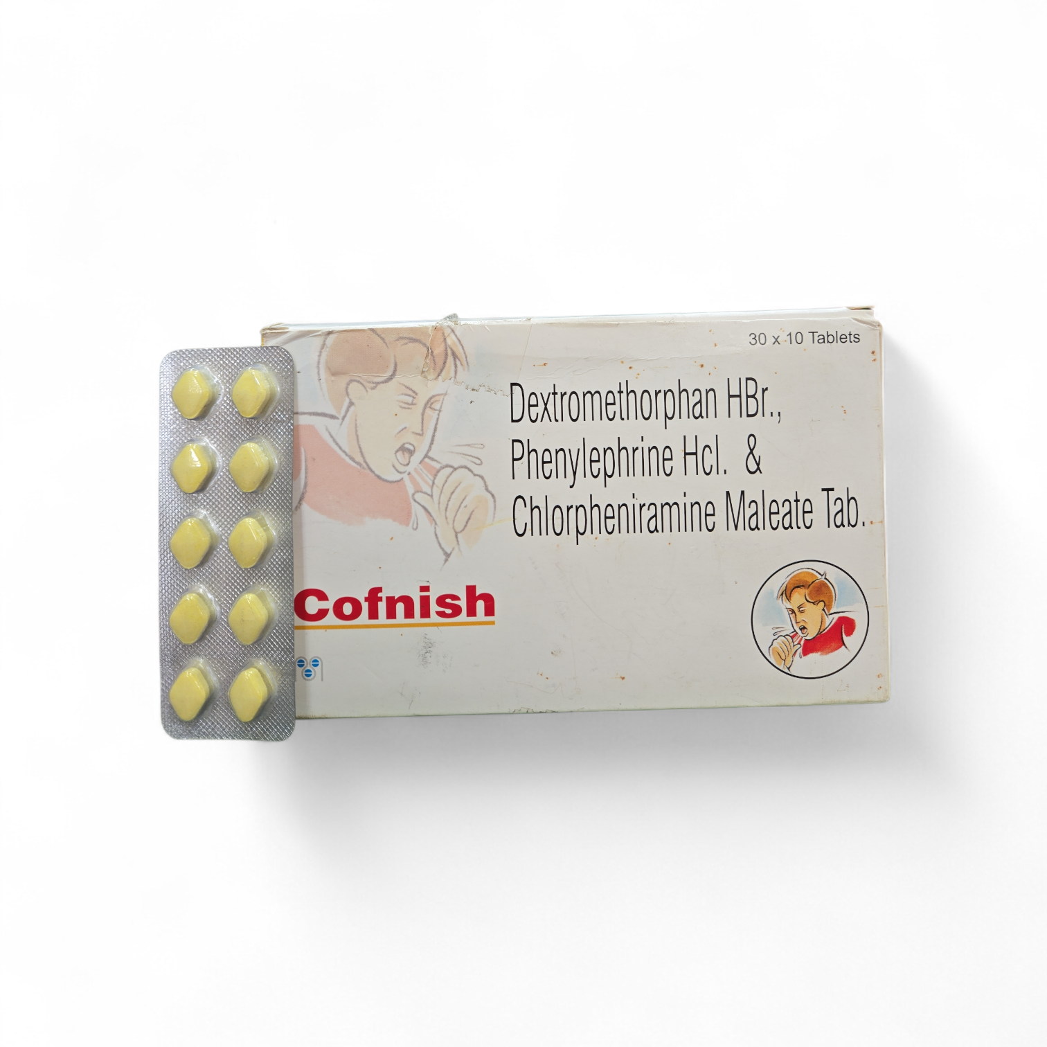 Cofnish Tablets (Dextromethorphan HBr, Phenylephrine HCl & Chlorpheniramine Maleate)