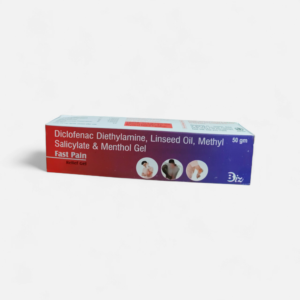 Fast Pain Relief Gel – Diclofenac Diethylamine, Linseed Oil, Methyl Salicylate & Menthol Gel - 50 g