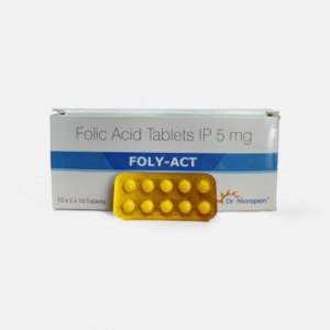Foly-Act Tablets – Folic Acid Tablets IP 5 mg