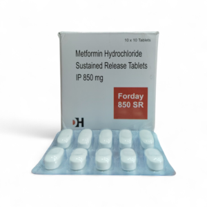 Forday 850 SR (Metformin Hydrochloride Sustained Release Tablets IP 850 mg)