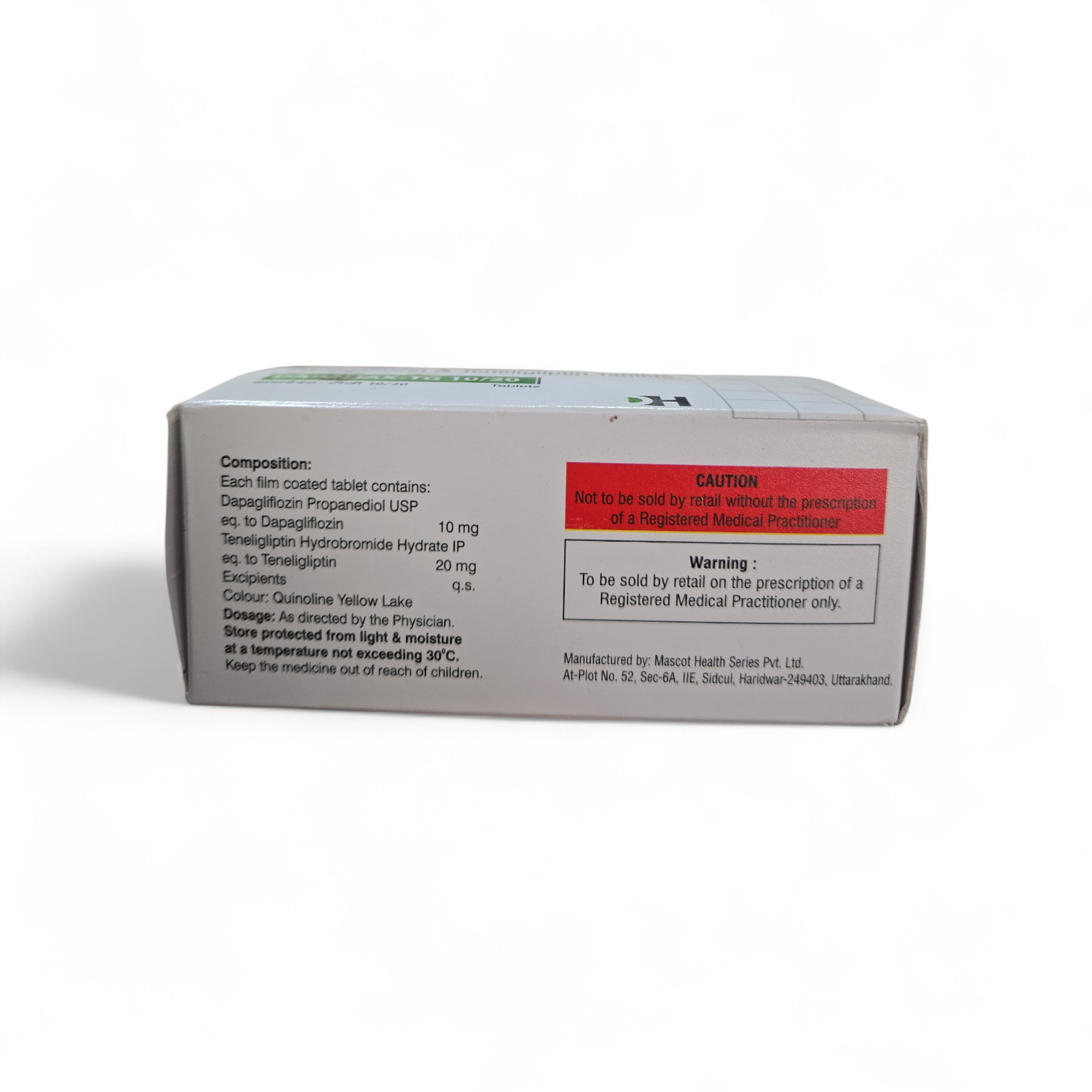 Dapadax-TG 10/20 (Dapagliflozin & Teneligliptin Tablets) - Image 2
