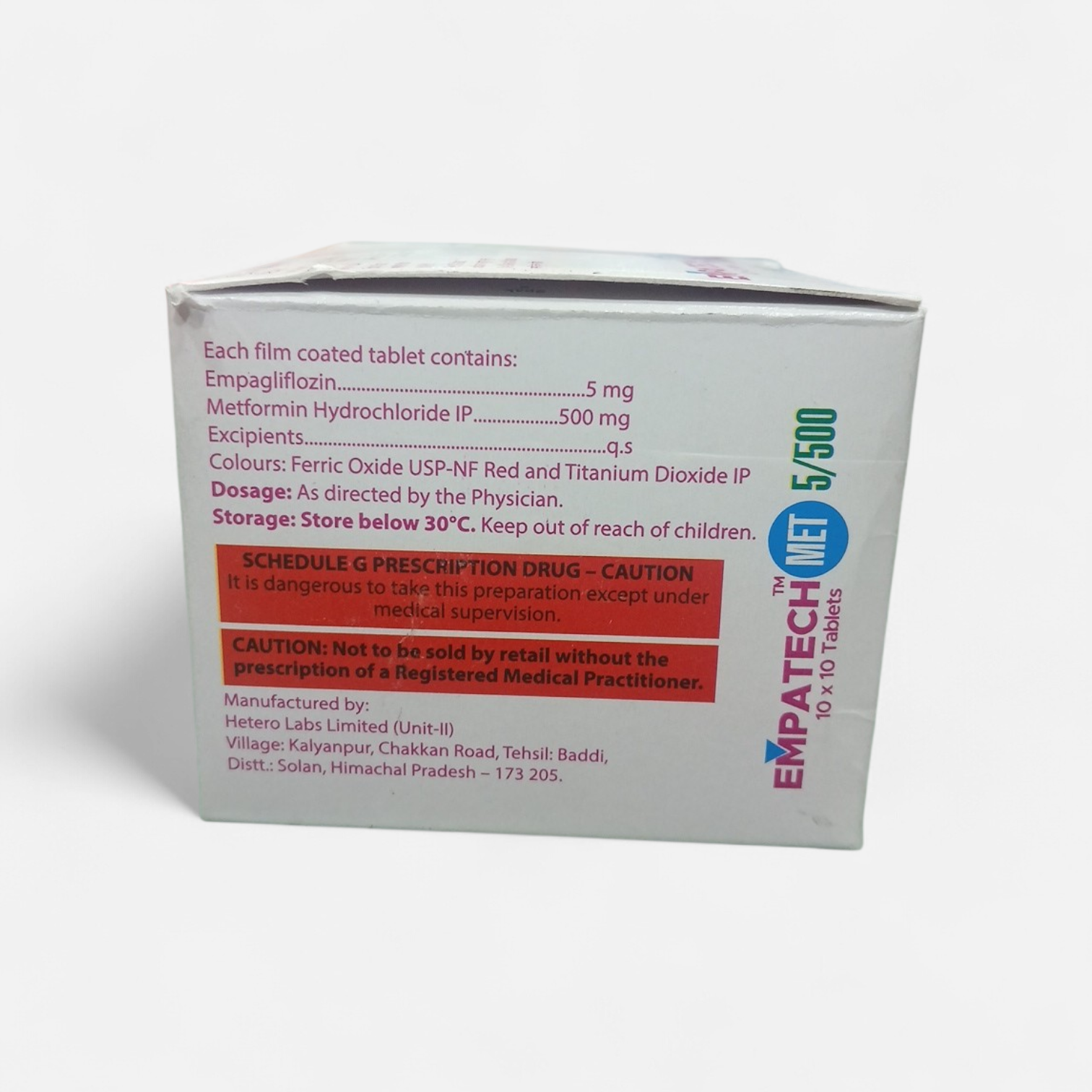 EMPATECH MET 5/500 (Empagliflozin and Metformin Hydrochloride Tablets) - Image 2