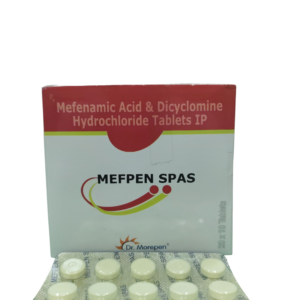 Mefpen Spas - Mefenamic Acid & Dicyclomine Hydrochloride Tablets IP - 1 x 10 Tablets