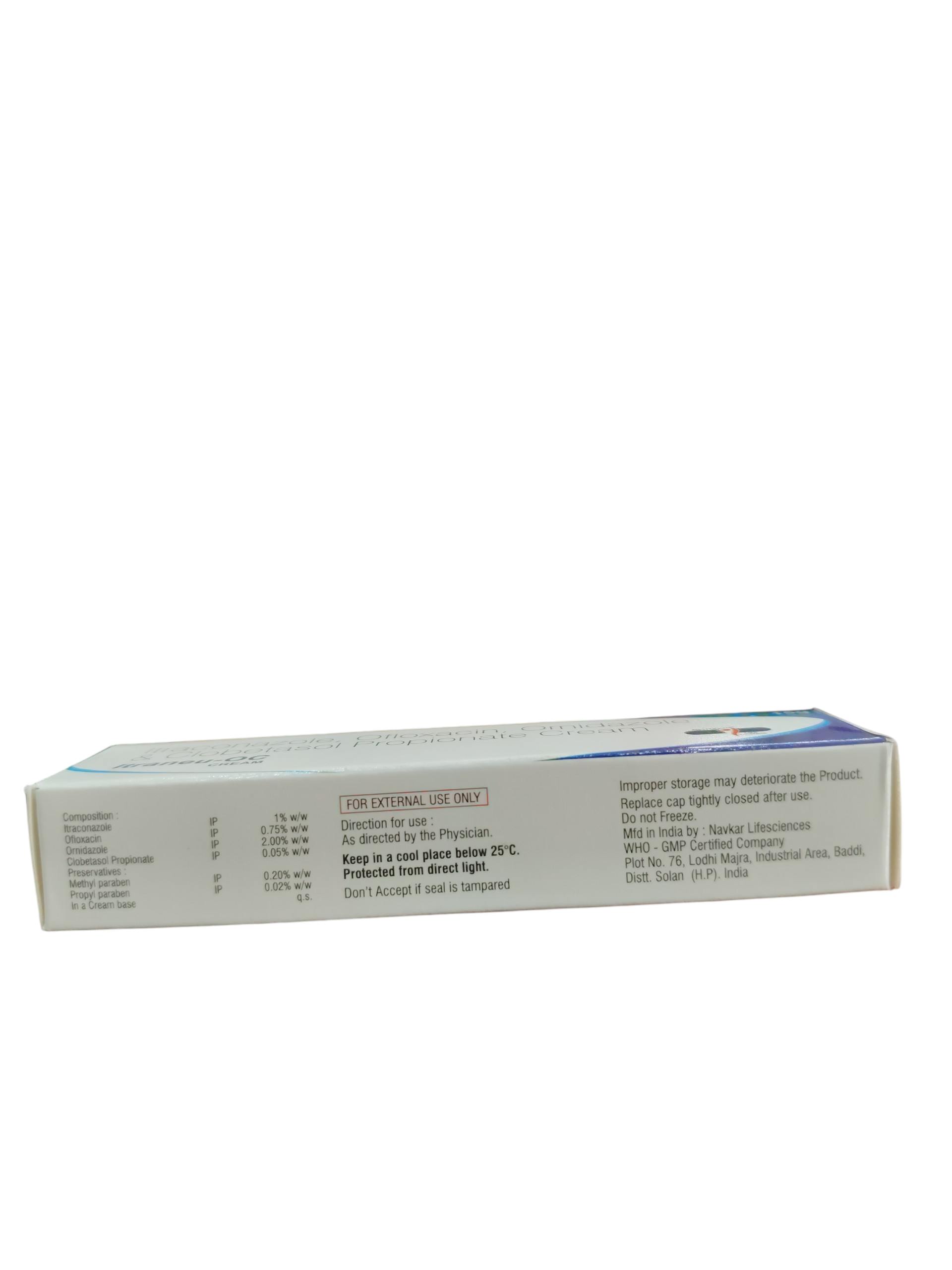 Itraneu-OC Cream - Itraconazole, Ofloxacin, Ornidazole & Clobetasol Propionate - Image 2
