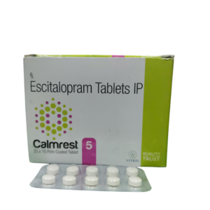 Calmrest 5 - Escitalopram Tablets IP 5 mg - 20 x 10 Film Coated Tablets Pack