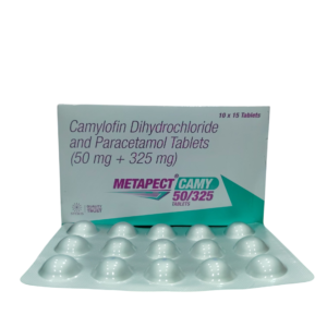 Metapect Camy 50/325 - Camylofin Dihydrochloride and Paracetamol Tablets - 1 x 15 Tablets Pack