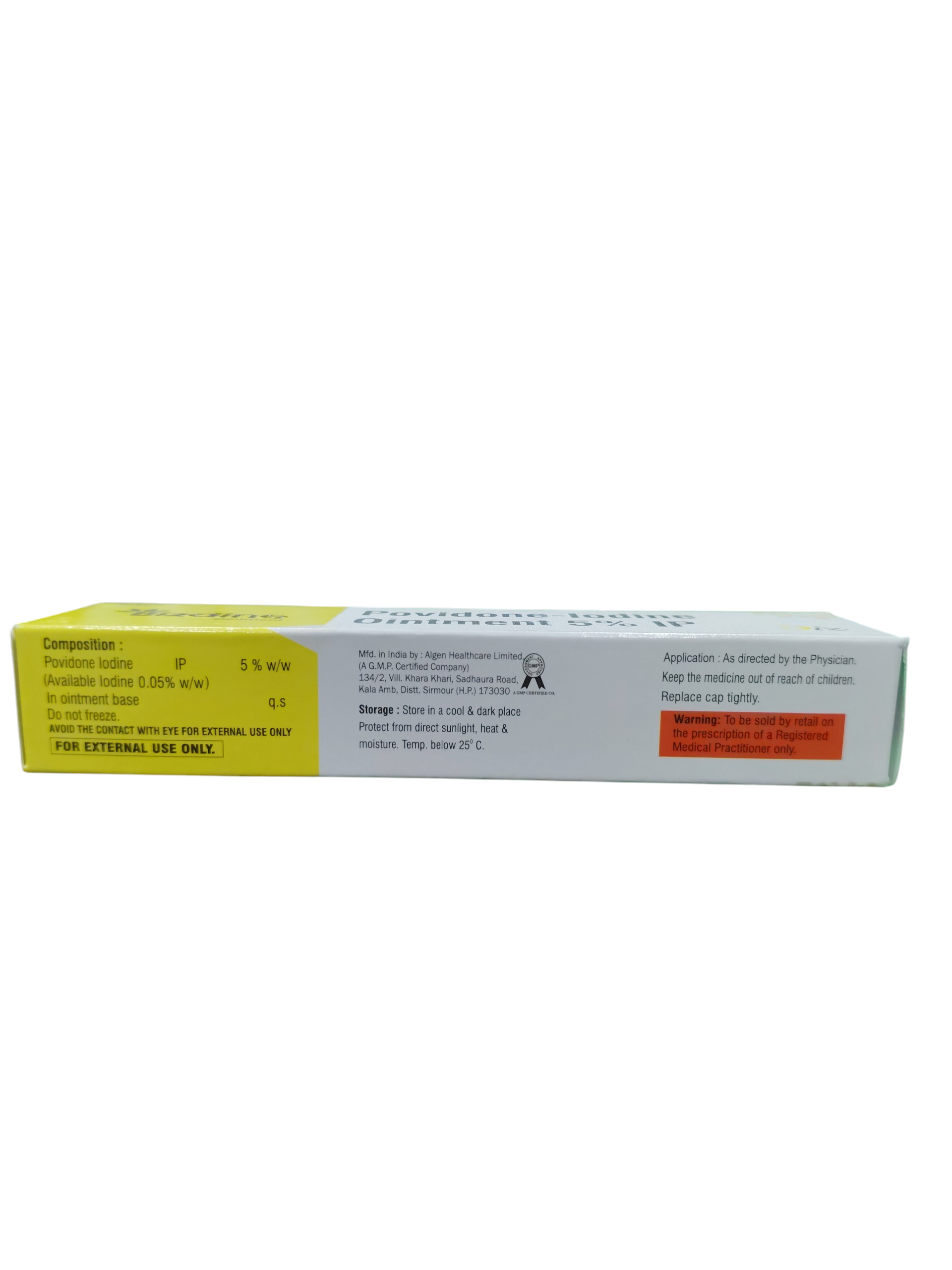 Bizdine Ointment - Povidone-Iodine Ointment 5% IP - 20g Tube - Image 2