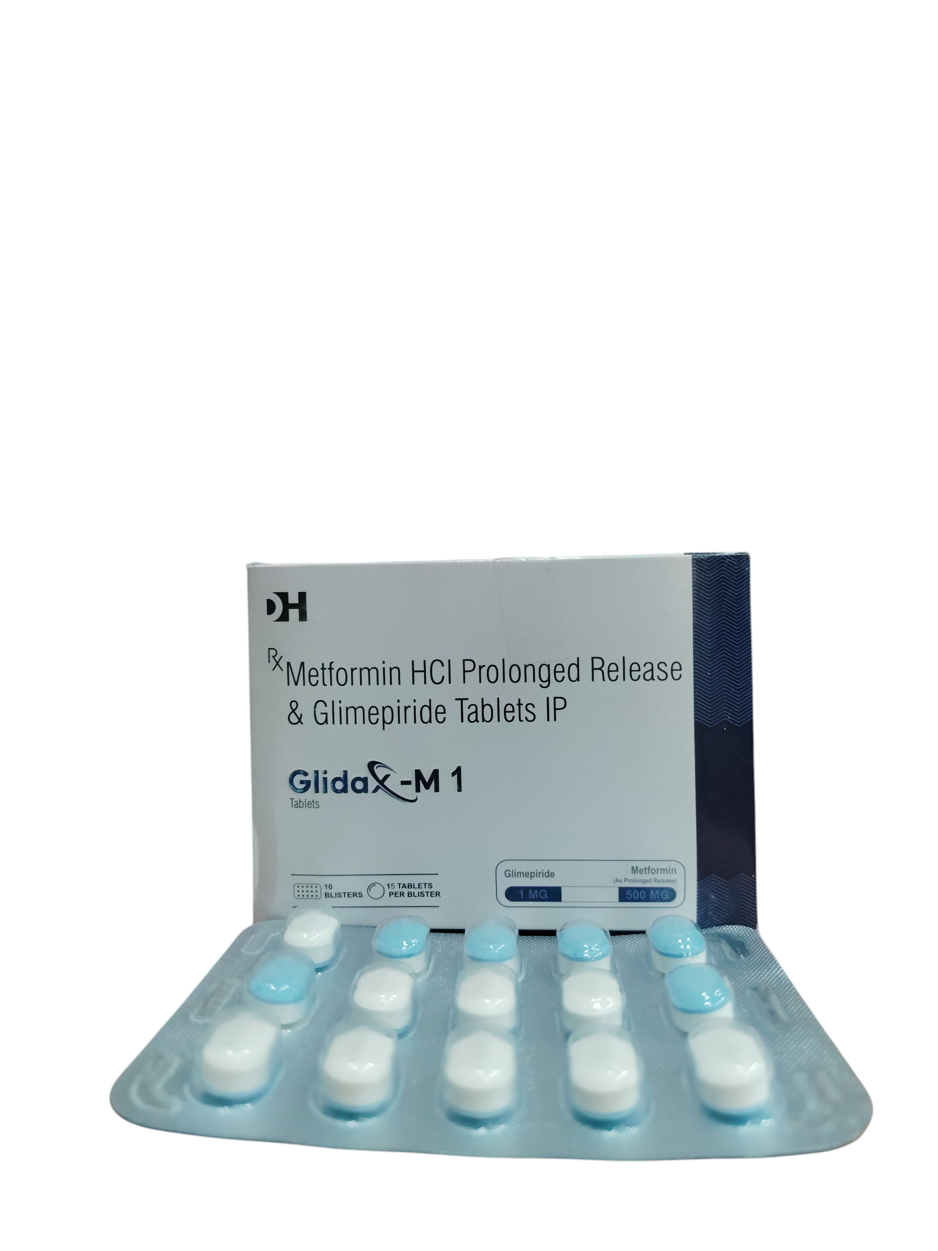 Glidax-M 1 - Metformin HCl Prolonged Release & Glimepiride Tablets IP