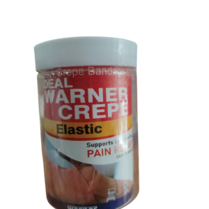 Ideal Warner Crepe Elastic Bandage - 8 cm x 3.5 m (Stretched) High Grade Crepe