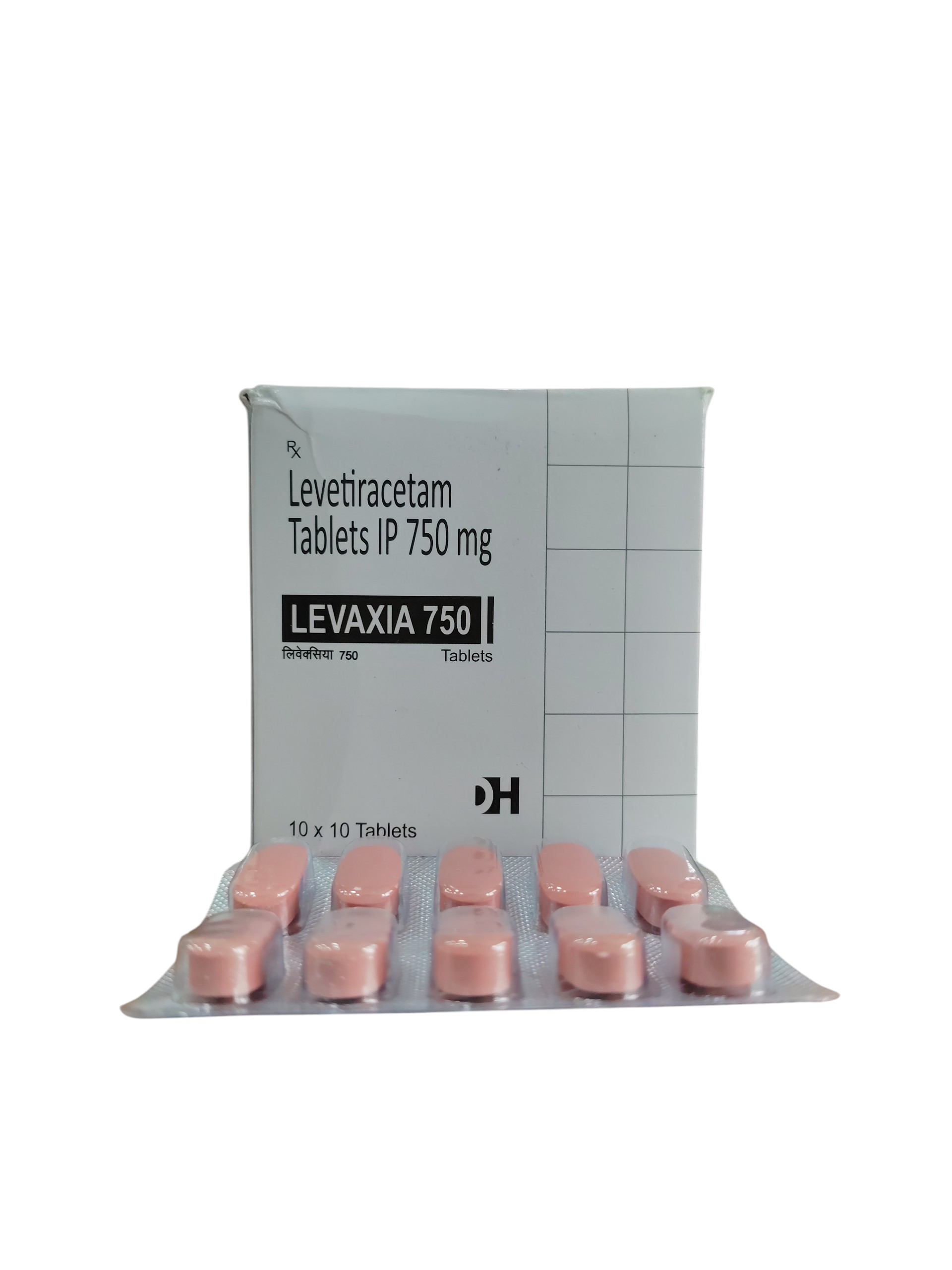 Levaxia 750 - Levetiracetam Tablets IP 750 mg - 1 x 10 Tablets