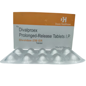 Divaldax-250 ER - Divalproex Prolonged-Release Tablets I.P. - 1 x 10 Tablets Pack