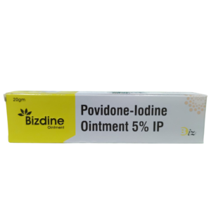 Bizdine Ointment - Povidone-Iodine Ointment 5% IP - 20g Tube