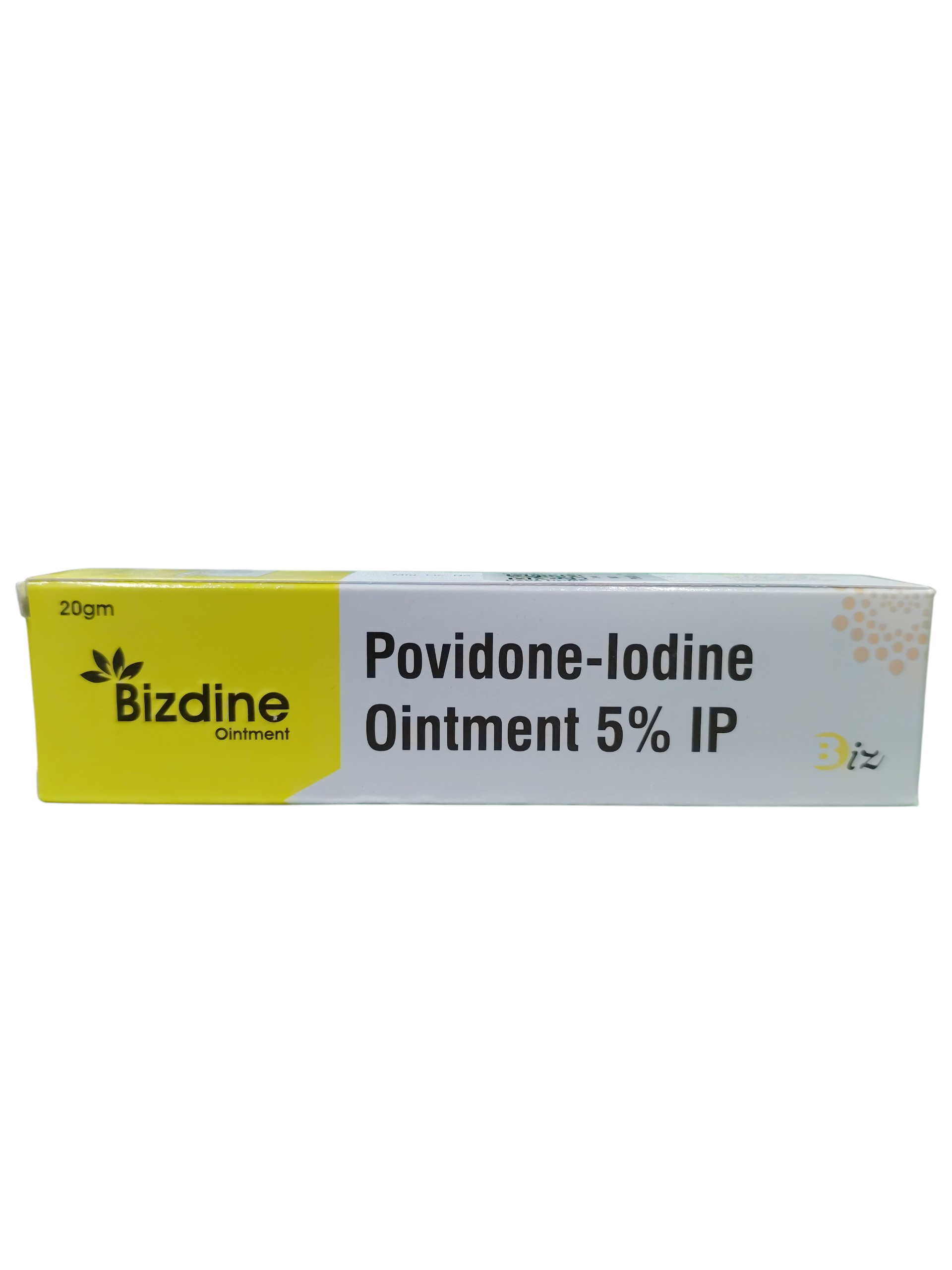 Bizdine Ointment - Povidone-Iodine Ointment 5% IP - 20g Tube