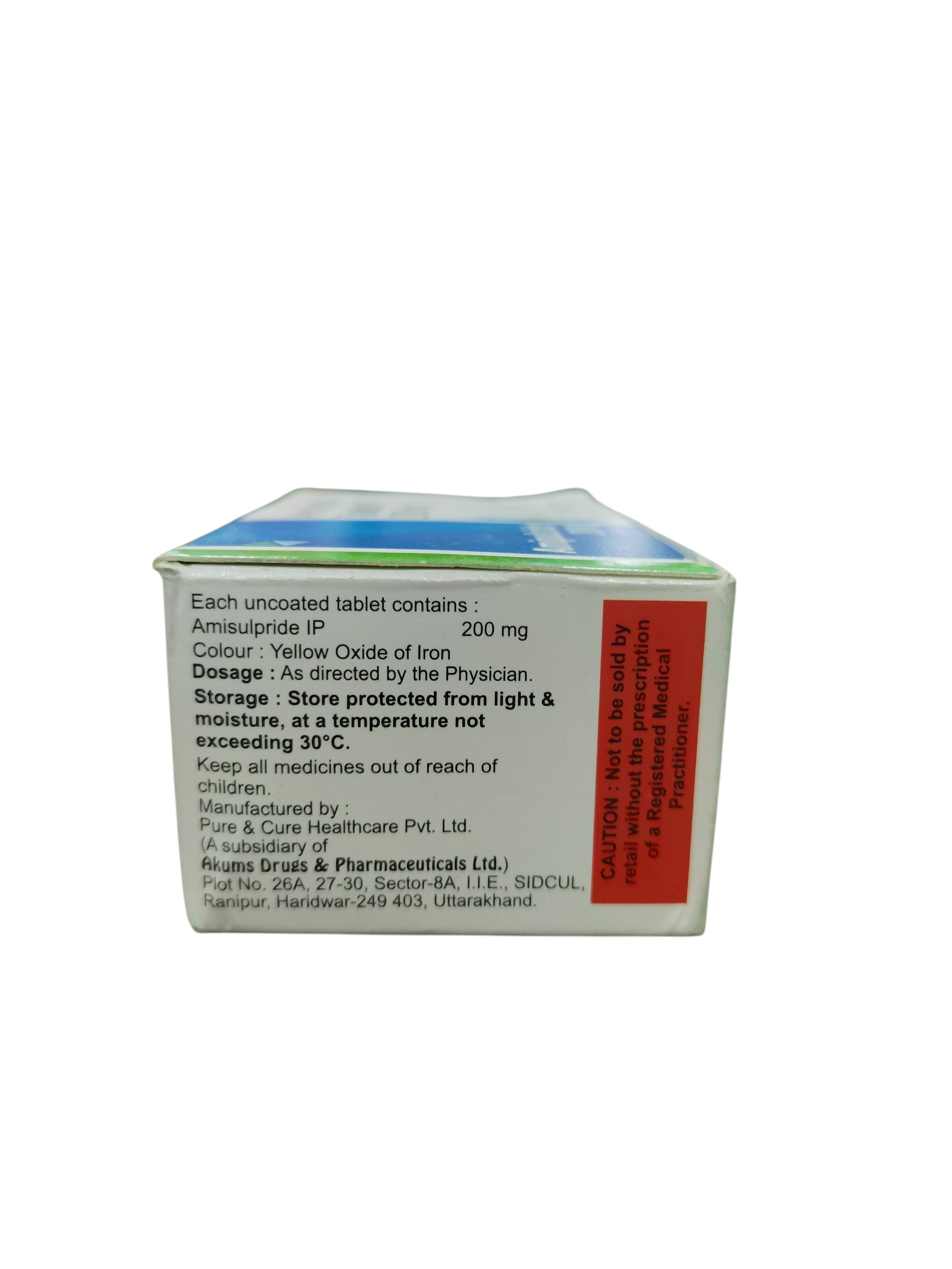 Amipulside 200 - Amisulpride Tablets IP 200 mg - 1 x 10 Tablets Pack - Image 2