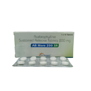 AB More 200 SR - Acebrophylline Sustained Release Tablets 200 mg - 1 x 10 Tablets Pack