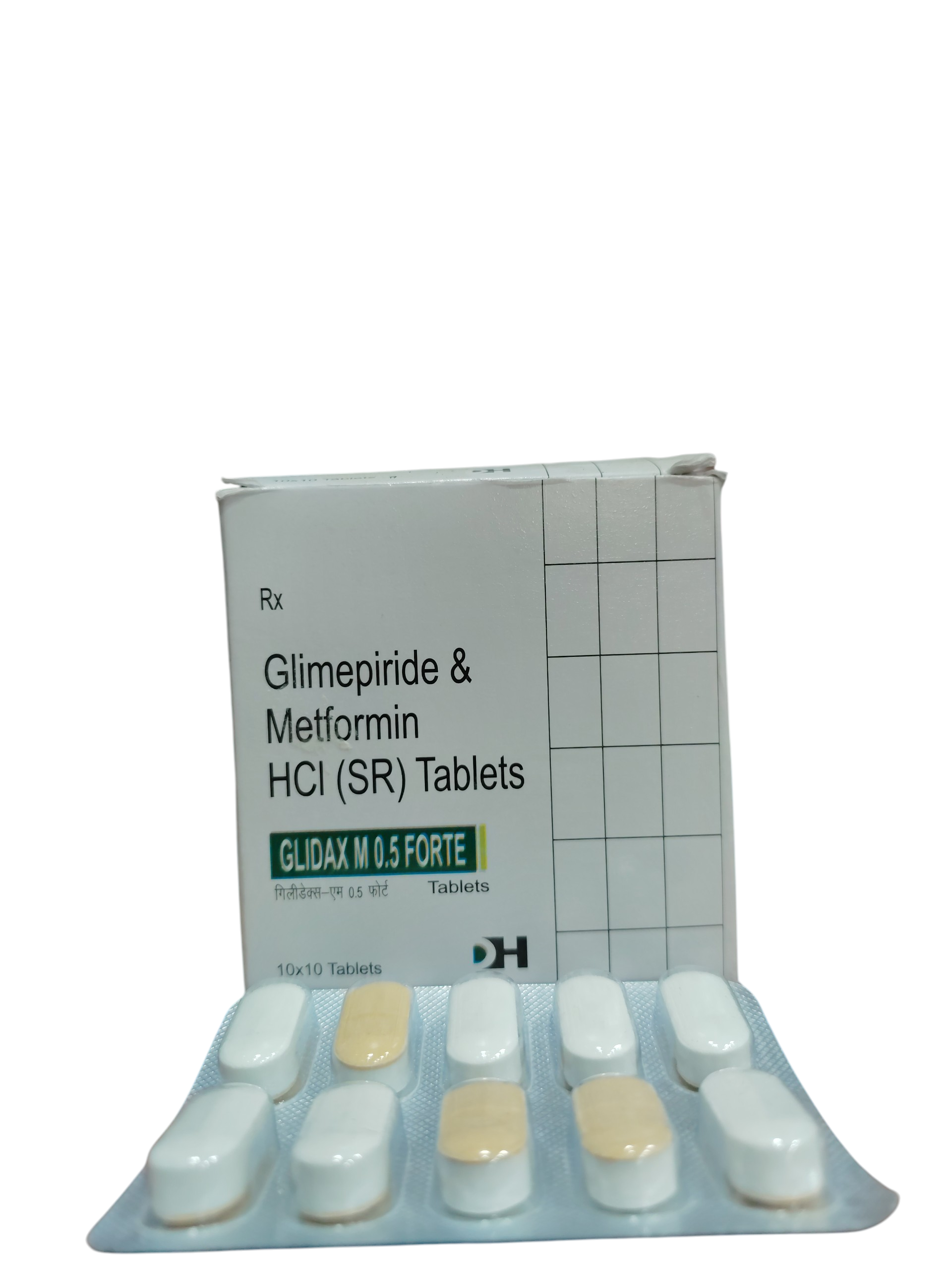 Glidax M0.5 Forte - Glimepiride & Metformin Hydrochloride SR Tablets