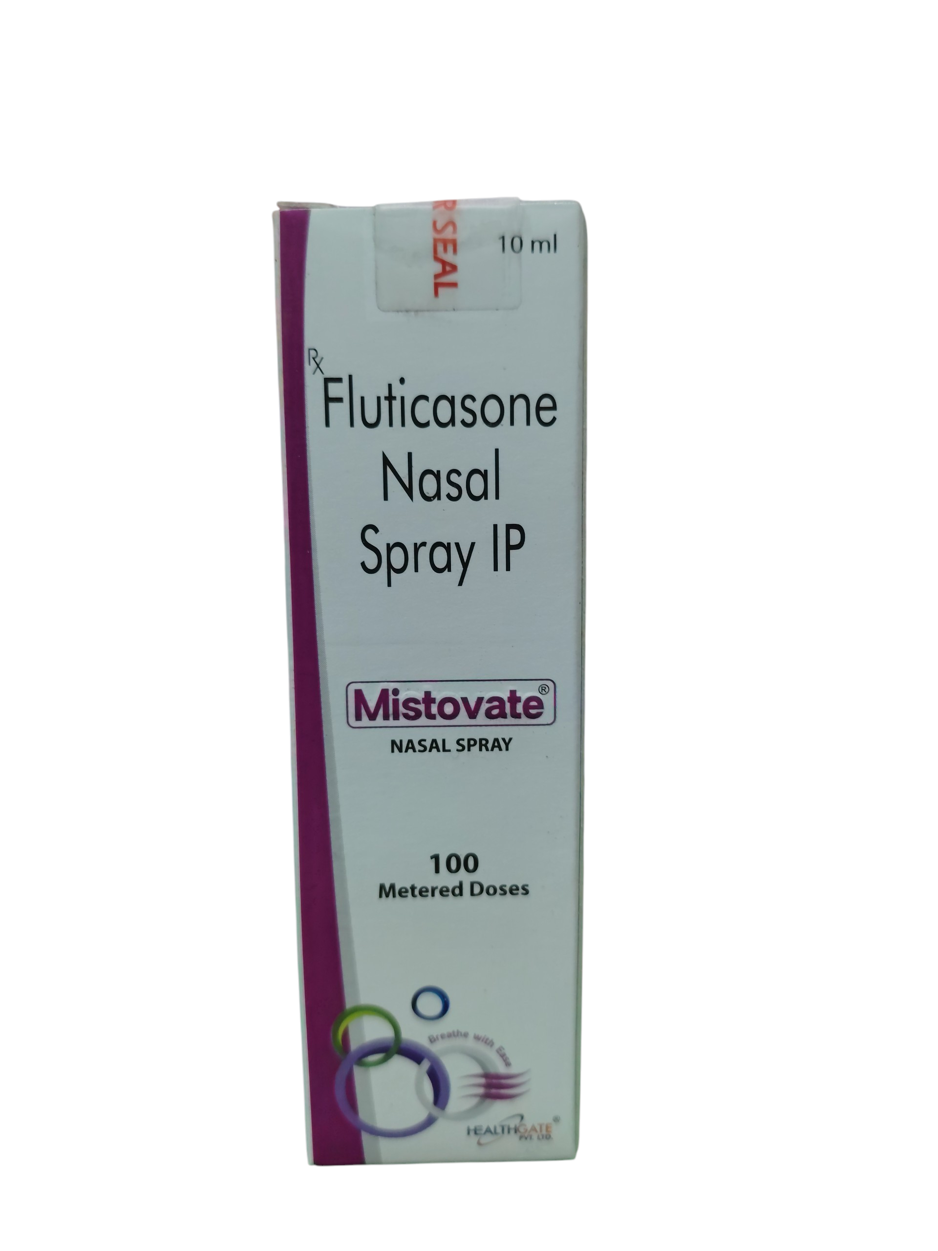 Mistovate Nasal Spray - Fluticasone Nasal Spray IP -100 Metered Doses - 10 ml