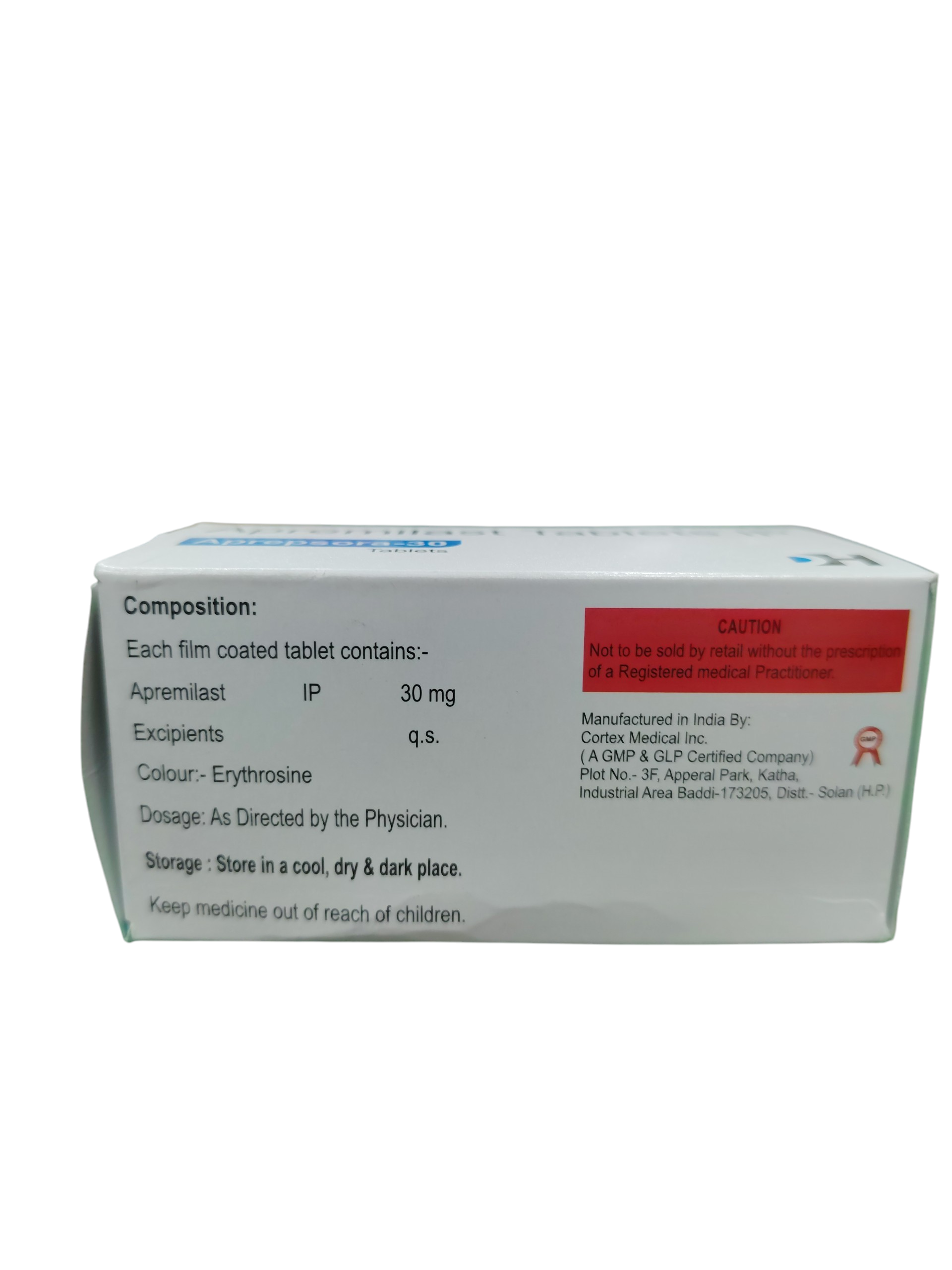 Aprepsora-30 - Apremilast Tablets IP 30 mg - 1 x 10 Tablets Pack - Image 2