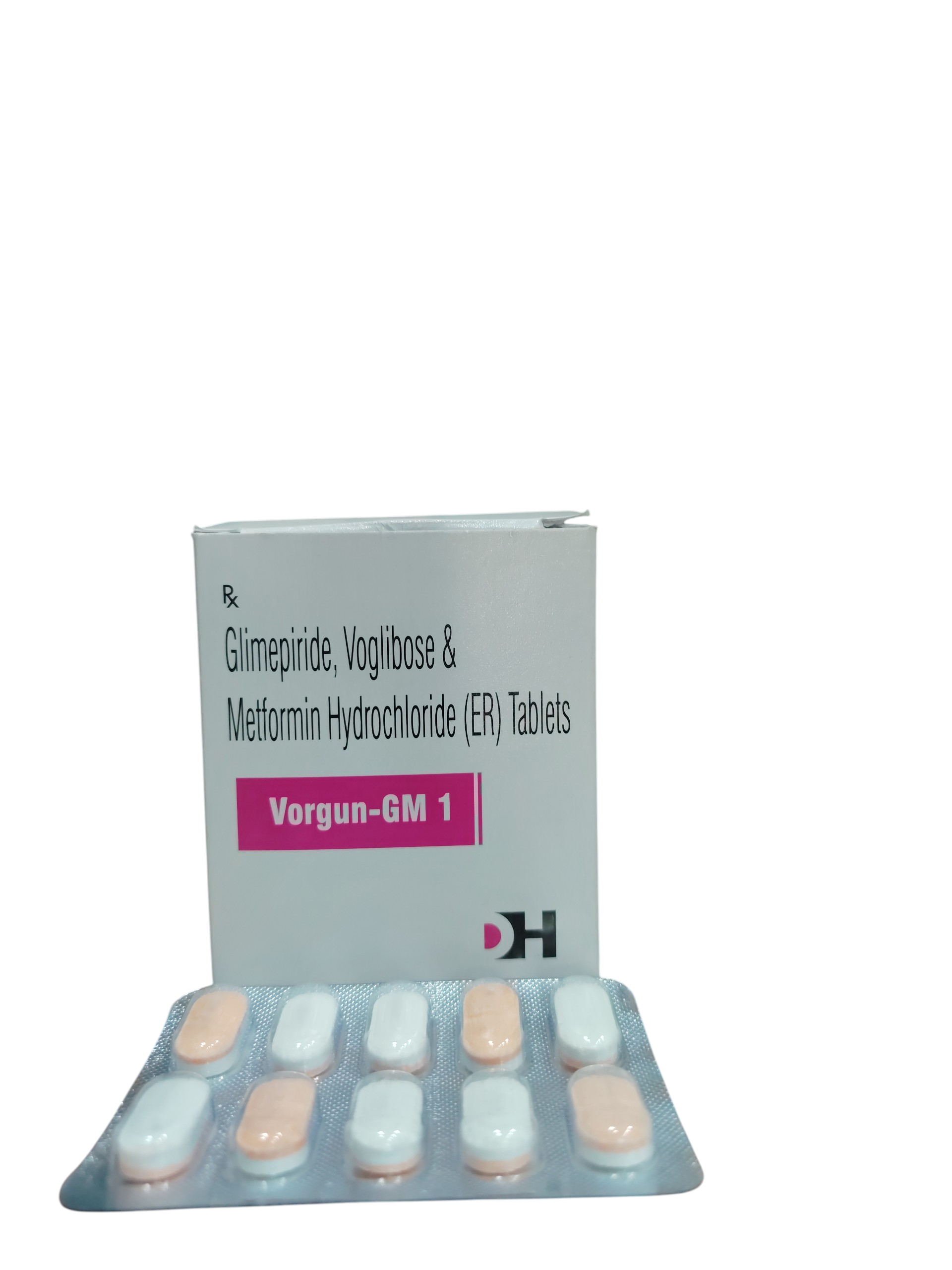 Vorgun-GM 1 Glimepiride, Voglibose & Metformin Hydrochloride ER Tablets