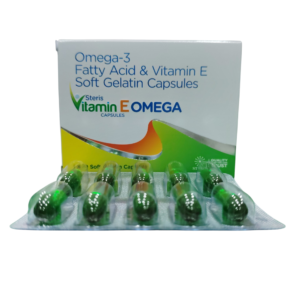 Steris Vitamin E OMEGA - Omega-3 Fatty Acid & Vitamin E Soft Gelatin Capsules - 10 Softgel Capsules Pack