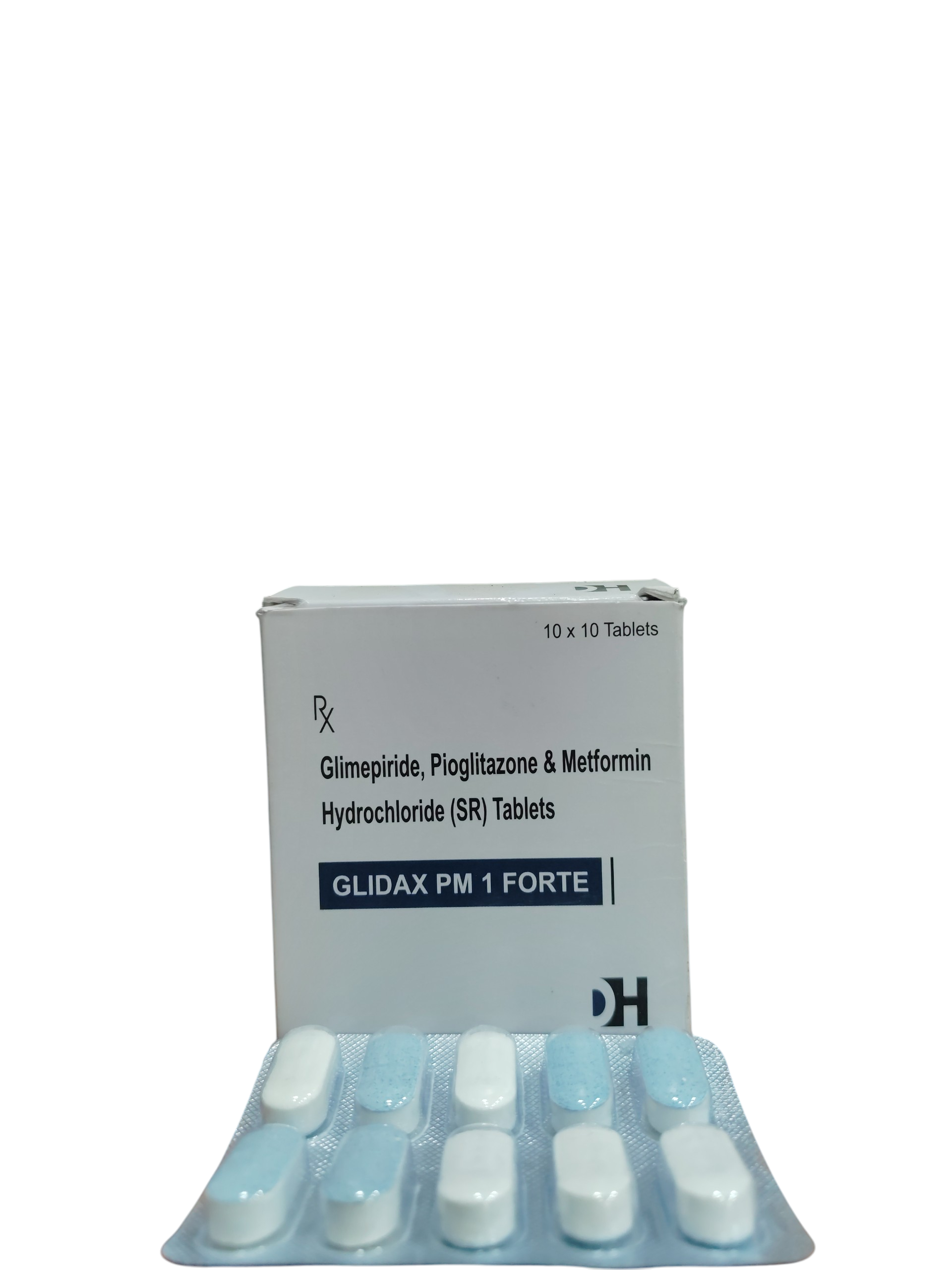 Glidax PM 1 Forte - Glimepiride, Pioglitazone & Sustained Release Metformin Tablets