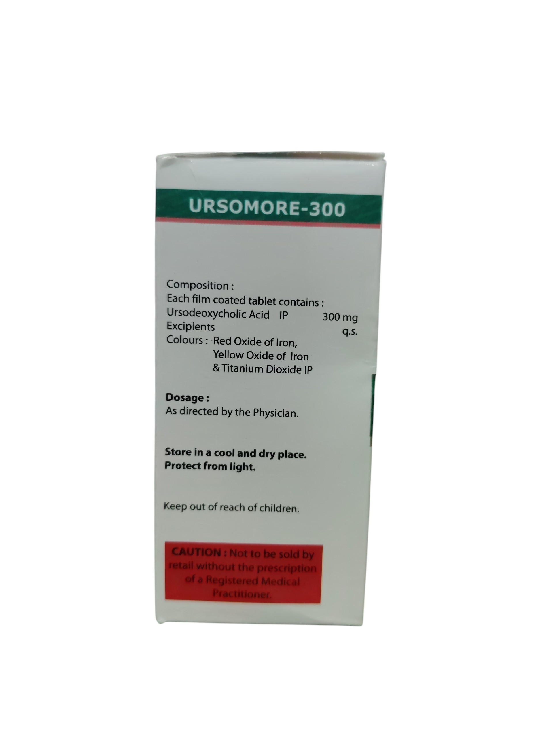 Ursomore 300 – Ursodeoxycholic Acid Tablets IP 300 mg - 10 Tablets - Image 2