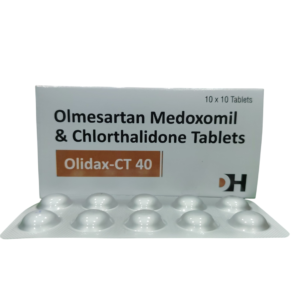 Olidax CT 40 – Olmesartan Medoxomil & Chlorthalidone Tablets- 1 × 10 Tablets