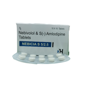 Nebicia S 5/2.5 - Nebivolol & S(-) Amlodipine Tablets - 1 x 10 Tablets Pack