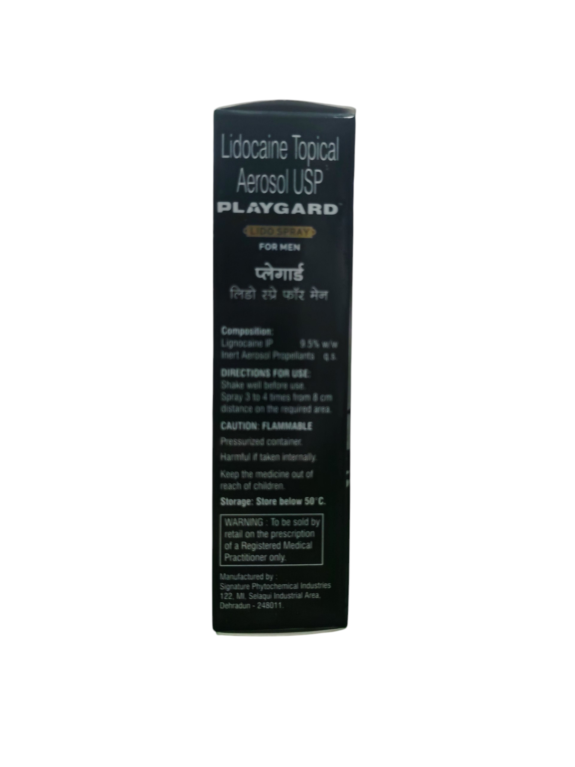 Playgard Lido Spray for Men – Lidocaine Topical Aerosol USP (15 g) - Image 3