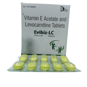 Evibiz LC – Vitamin E Acetate and Levocarnitine Tablets -1 × 10 Tablets