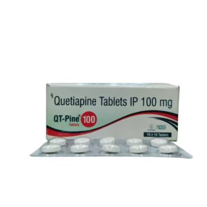 QT-Pine 100 – Quetiapine Tablets IP 100 mg - 1 × 10 Tablets