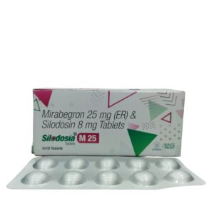 Silodosia M 25 – Mirabegron 25 mg (ER) & Silodosin 8 mg Tablets - 1 × 10 Tablets