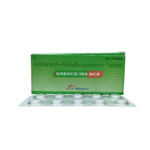 Gabaco 100 MCB – Gabapentin & Methylcobalamin Tablets - 1 × 10 Tablets
