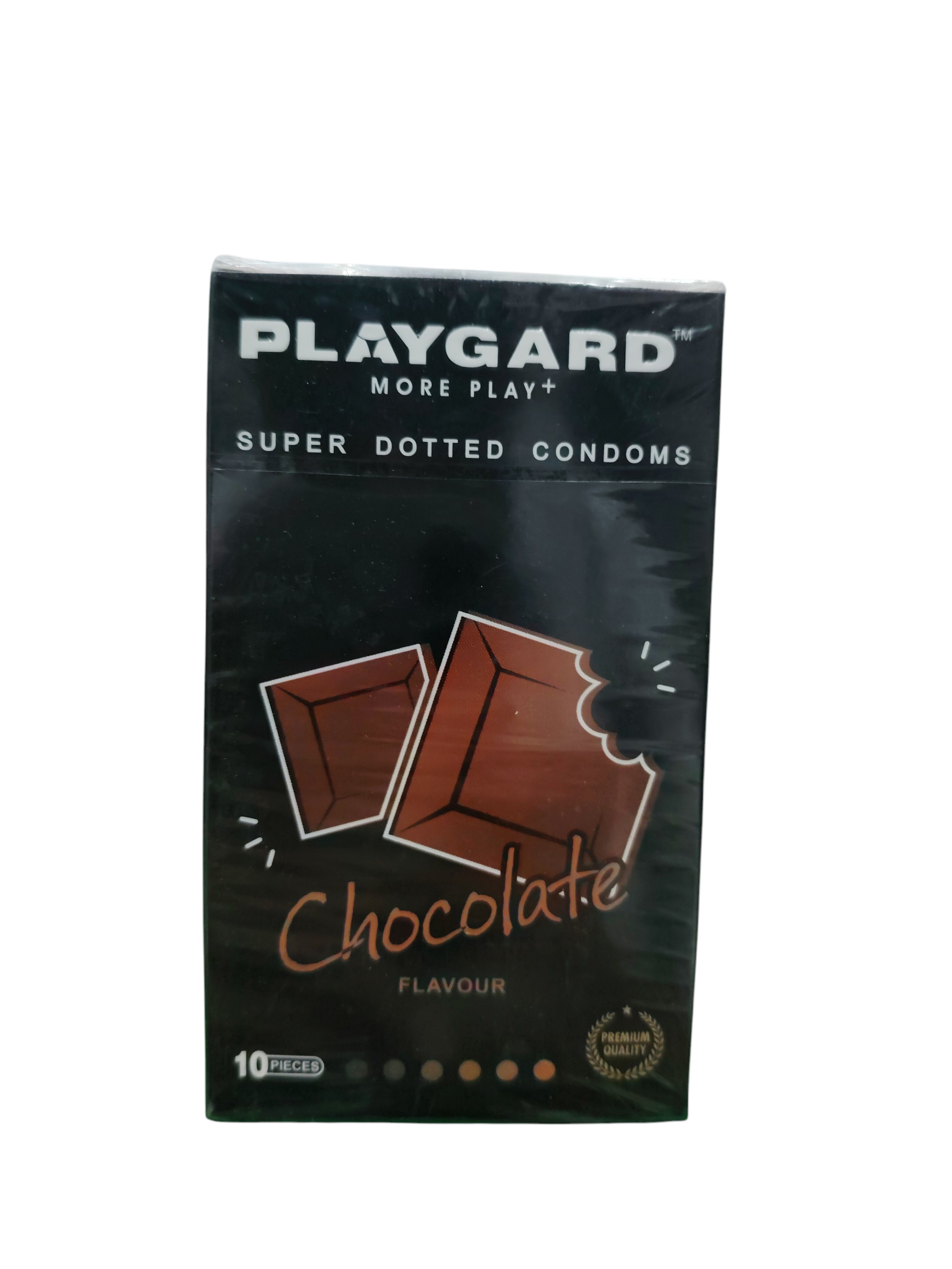 Playgard More Play+ Super Dotted Condoms – Chocolate Flavour (10 Pieces)