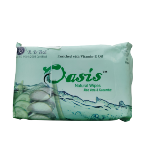 Oasis Natural Wipes – Aloe Vera & Cucumber (20 Wipes)