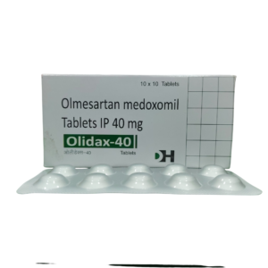 Olidax 40 – Olmesartan Medoxomil Tablets IP 40 mg - 1 × 10 Tablets
