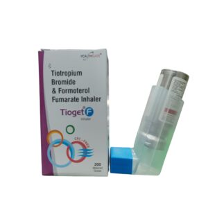 Tioget F Inhaler – Tiotropium Bromide & Formoterol Fumarate Inhaler (200 Metered Doses)