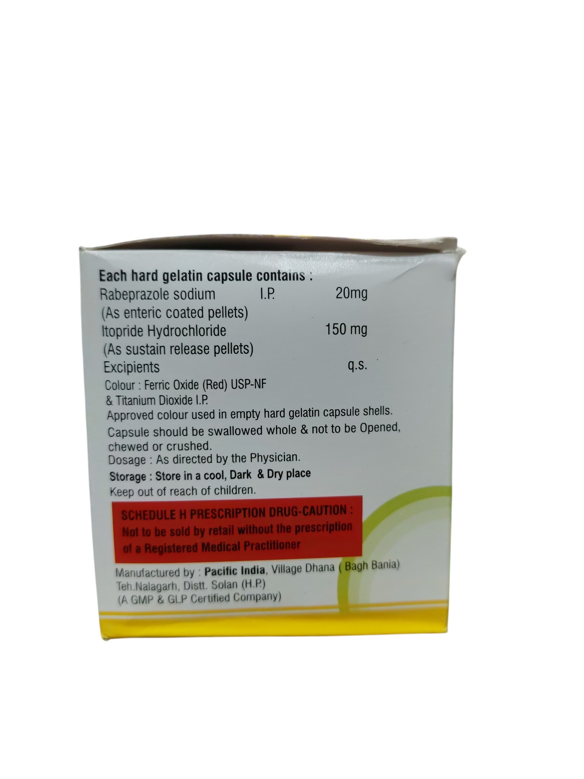 Rypraz-IT – Rabeprazole Sodium (E.C) & Itopride Hydrochloride SR Capsules - 1 × 10 Capsules - Image 2