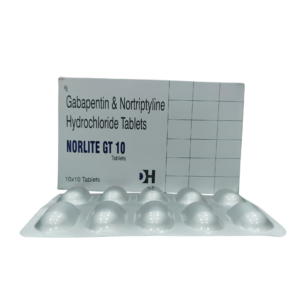 Norlite GT 10 - Gabapentin & Nortriptyline Hydrochloride Tablets - 1 x 10 Tablets