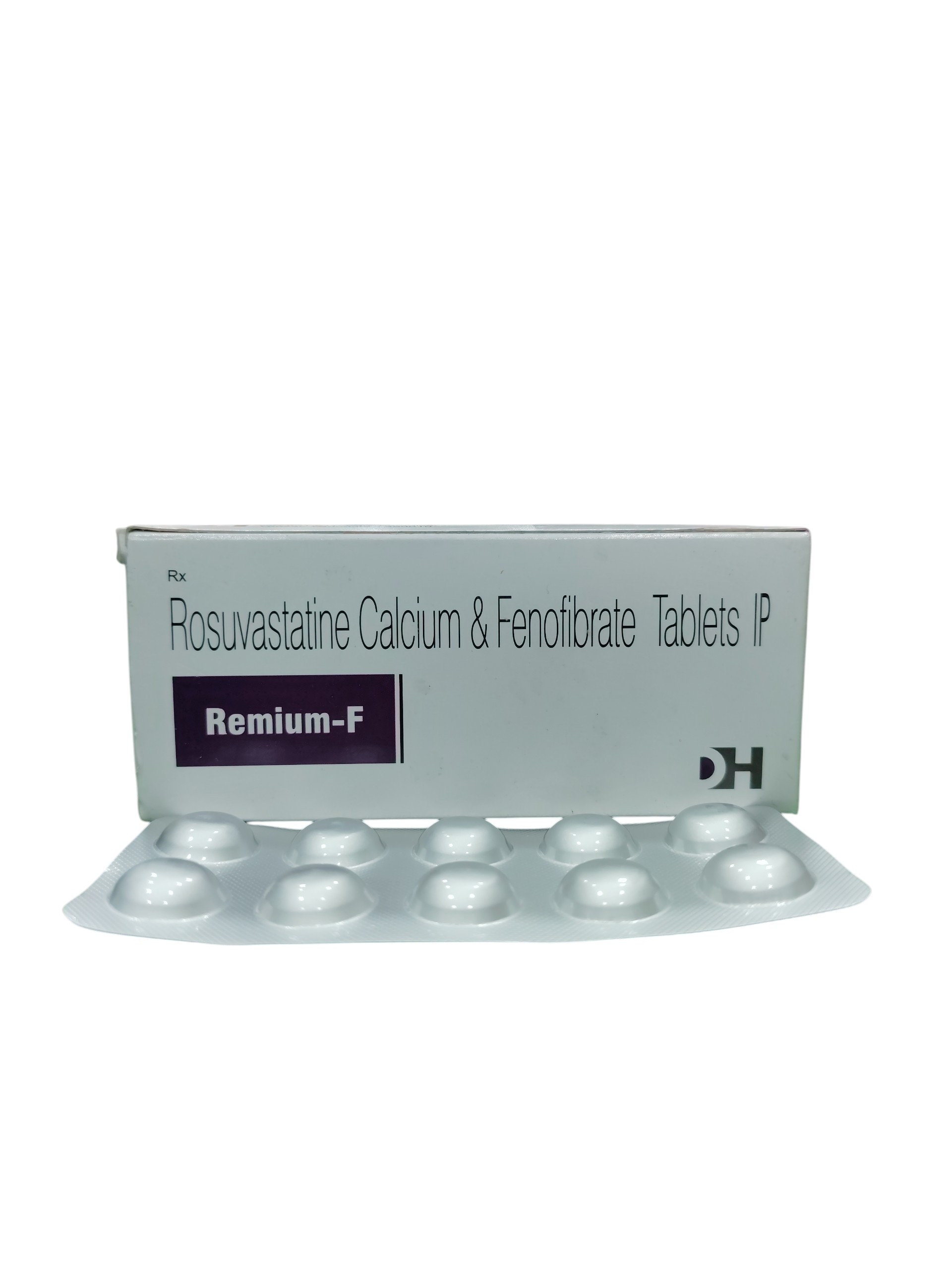 Remium F – Rosuvastatin Calcium & Fenofibrate Tablets IP - 1 × 10 Tablets