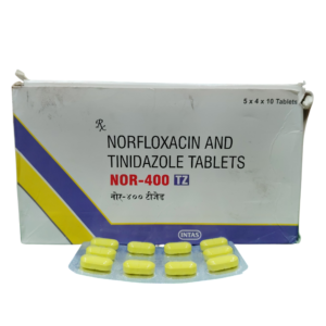 Nor-400 TZ - Norfloxacin and Tinidazole Tablets - 1 x 10 Tablets Pack